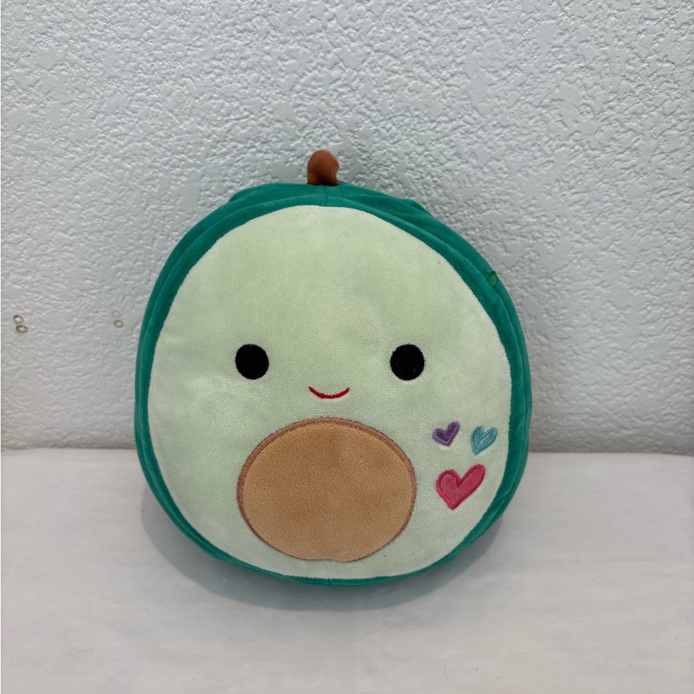 Squishmallows Green and Brown Avocado Pillow